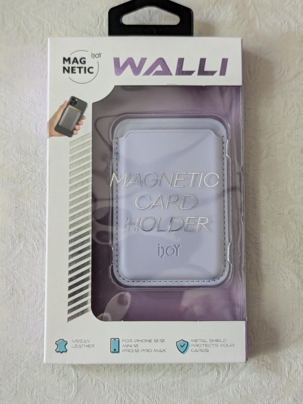 WALLI Magnetic Card Holder for Phones — Lavender